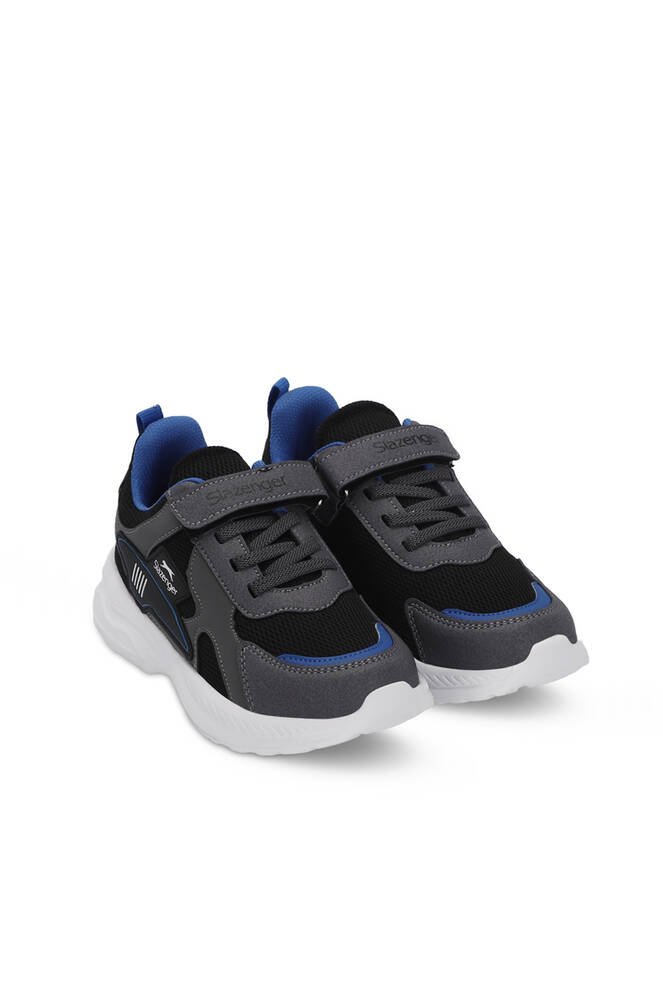 Slazenger KEMBA Erkek Çocuk Sneaker Ayakkabı Siyah - Koyu Gri