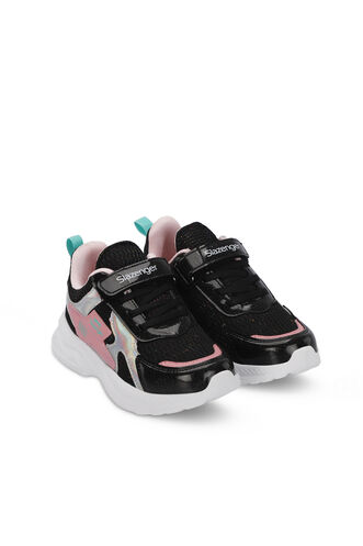 Slazenger KEMBA Girls' Sneaker Black - Pink - Thumbnail
