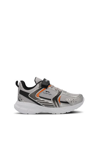 Slazenger KENDALL Erkek Çocuk Sneaker Ayakkabıları Gri - Siyah - Thumbnail