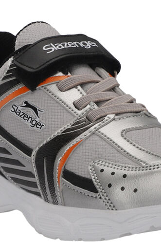 Slazenger KENDALL Erkek Çocuk Sneaker Ayakkabıları Gri - Siyah - Thumbnail