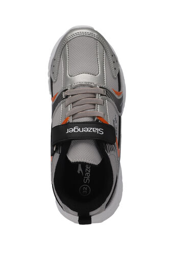 Slazenger KENDALL Erkek Çocuk Sneaker Ayakkabıları Gri - Siyah - Thumbnail