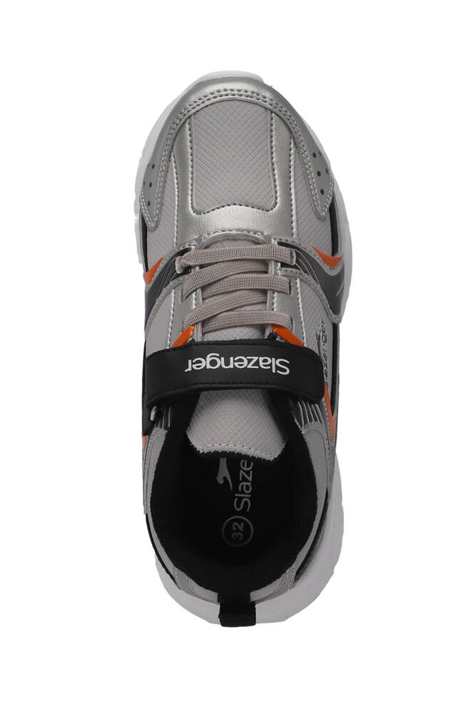 Slazenger KENDALL Erkek Çocuk Sneaker Ayakkabıları Gri - Siyah