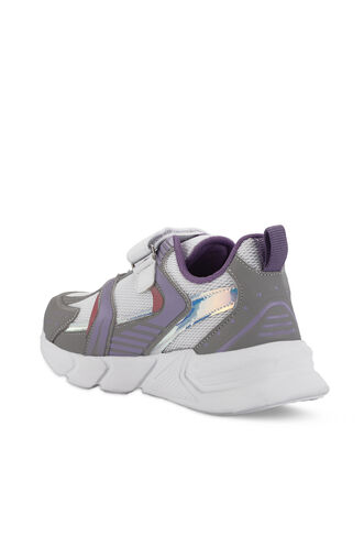 Slazenger KENDALL Girls' Kids' Sneaker Shoes Gray - Fuchsia - Thumbnail