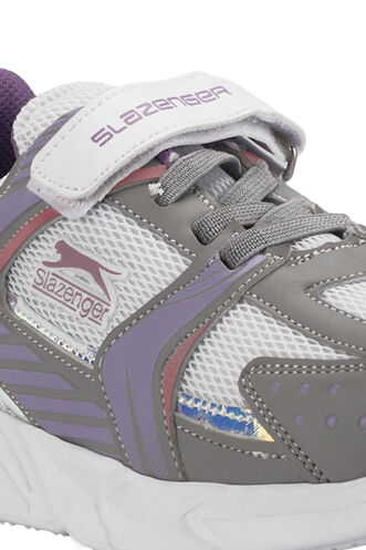 Slazenger KENDALL Girls' Kids' Sneaker Shoes Gray - Fuchsia - Thumbnail