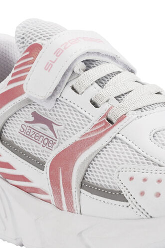 Slazenger KENDALL Kız Çocuk Spor Ayakkabıları Beyaz - Pembe - Thumbnail