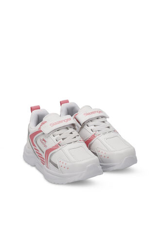 Slazenger KENDALL Kız Çocuk Sneaker Ayakkabıları Beyaz - Pembe - Thumbnail