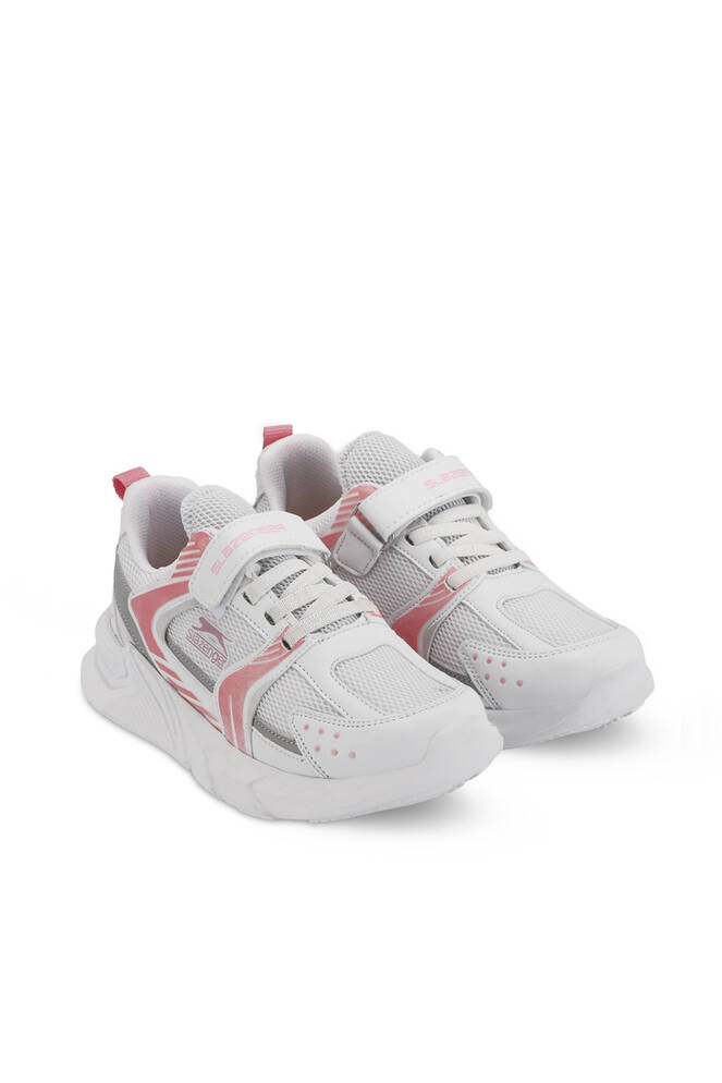 Slazenger KENDALL Kız Çocuk Spor Ayakkabıları Beyaz - Pembe