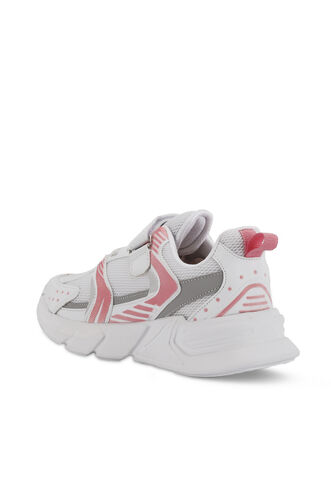 Slazenger KENDALL Kız Çocuk Spor Ayakkabıları Beyaz - Pembe - Thumbnail