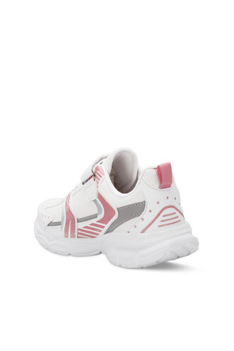 Slazenger KENDALL Unisex Çocuk Sneaker Ayakkabıları Beyaz - Pembe - Thumbnail