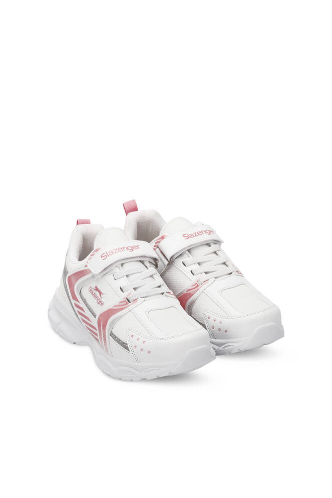 Slazenger KENDALL Unisex Çocuk Sneaker Ayakkabıları Beyaz - Pembe