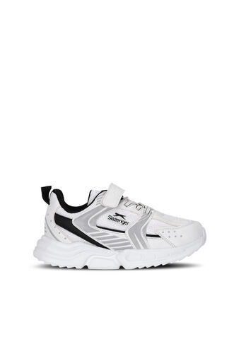 Slazenger - Slazenger KENDALL Unisex Çocuk Cırt Cırtlı Beyaz / Siyah Günlük Spor Ayakkabısı