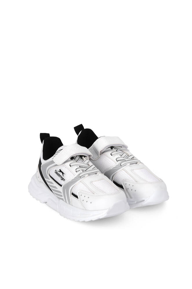 Slazenger KENDALL Unisex Çocuk Cırt Cırtlı Beyaz / Siyah Günlük Spor Ayakkabısı