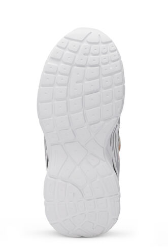 Slazenger KENDALL Unisex Çocuk Sneaker Ayakkabıları Beyaz - Turuncu - Thumbnail