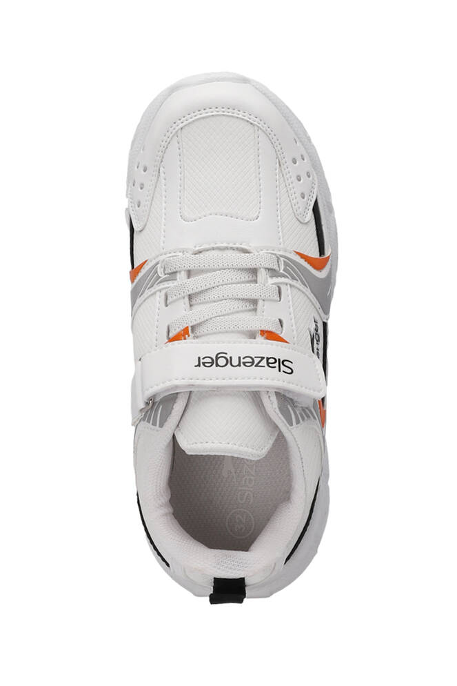 Slazenger KENDALL Unisex Çocuk Sneaker Ayakkabıları Beyaz - Turuncu