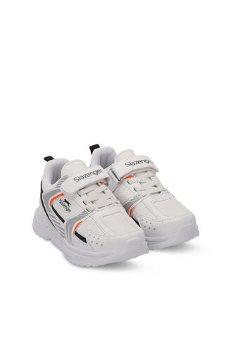 Slazenger KENDALL Unisex Çocuk Sneaker Ayakkabıları Beyaz - Turuncu - Thumbnail