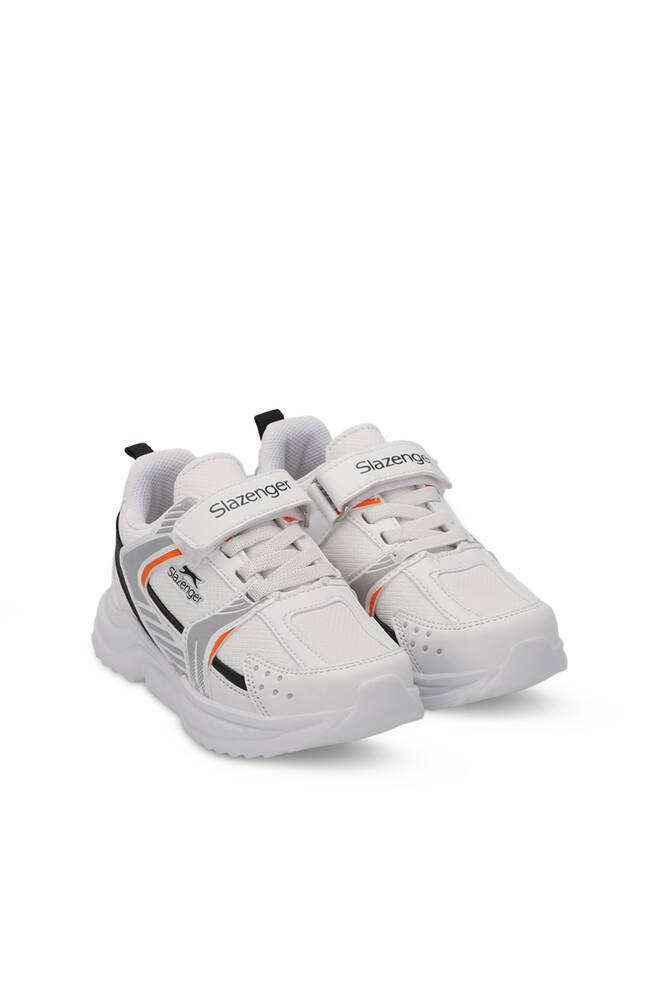 Slazenger KENDALL Unisex Çocuk Sneaker Ayakkabıları Beyaz - Turuncu