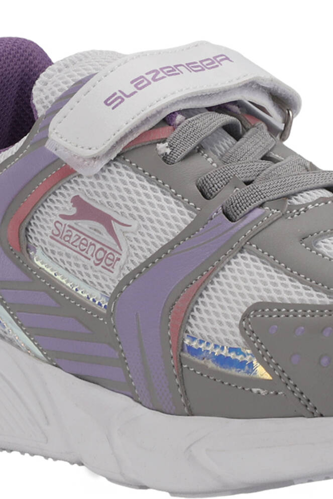 Slazenger KENDALL Kız Çocuk Cırt Cırtlı Gri / Fuşya Günlük Spor Ayakkabısı