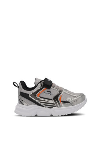 Slazenger - Slazenger KENDALL Unisex Çocuk Sneaker Ayakkabıları Gri - Siyah