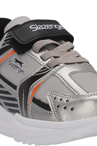 Slazenger KENDALL Unisex Çocuk Sneaker Ayakkabıları Gri - Siyah - Thumbnail