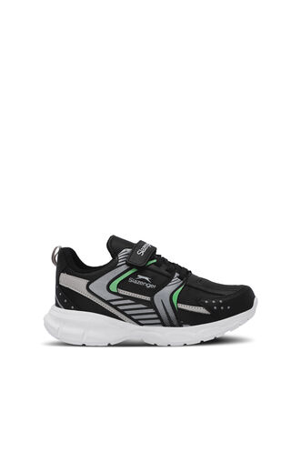 Slazenger KENDALL Unisex Çocuk Sneaker Ayakkabıları Siyah - Beyaz - Thumbnail