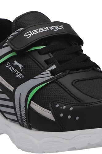 Slazenger KENDALL Unisex Çocuk Sneaker Ayakkabıları Siyah - Beyaz - Thumbnail