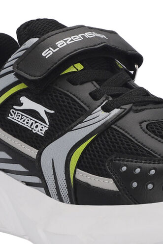 Slazenger KENDALL Unisex Çocuk Spor Ayakkabıları Siyah - Beyaz - Thumbnail