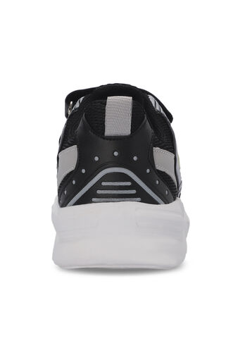 Slazenger KENDALL Unisex Çocuk Spor Ayakkabıları Siyah - Beyaz - Thumbnail