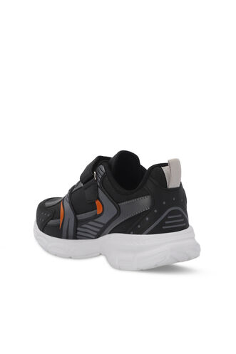Slazenger KENDALL Unisex Çocuk Sneaker Ayakkabıları Siyah - Koyu Gri - Thumbnail