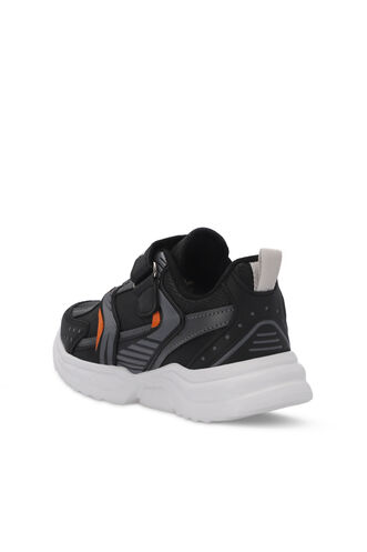 Slazenger KENDALL Unisex Çocuk Sneaker Ayakkabıları Siyah - Koyu Gri - Thumbnail
