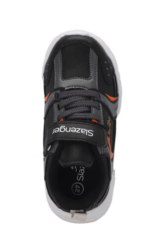 Slazenger KENDALL Unisex Çocuk Sneaker Ayakkabıları Siyah - Koyu Gri - Thumbnail
