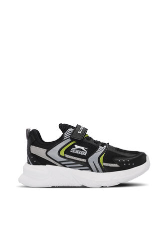 Slazenger KENDALL Unisex Kids' Sneaker Shoes Black - White - Thumbnail