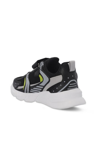 Slazenger KENDALL Unisex Kids' Sneaker Shoes Black - White - Thumbnail
