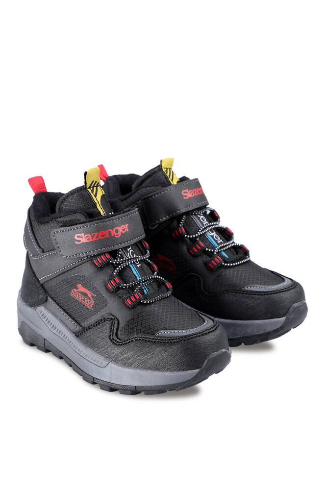 Slazenger KENZIE IN Erkek Çocuk Cırt Cırtlı Siyah / Kırmızı Bot