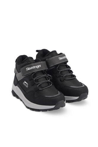 Slazenger KENZIE IN Erkek Çocuk Cırt Cırtlı Siyah / Beyaz Bot - Thumbnail