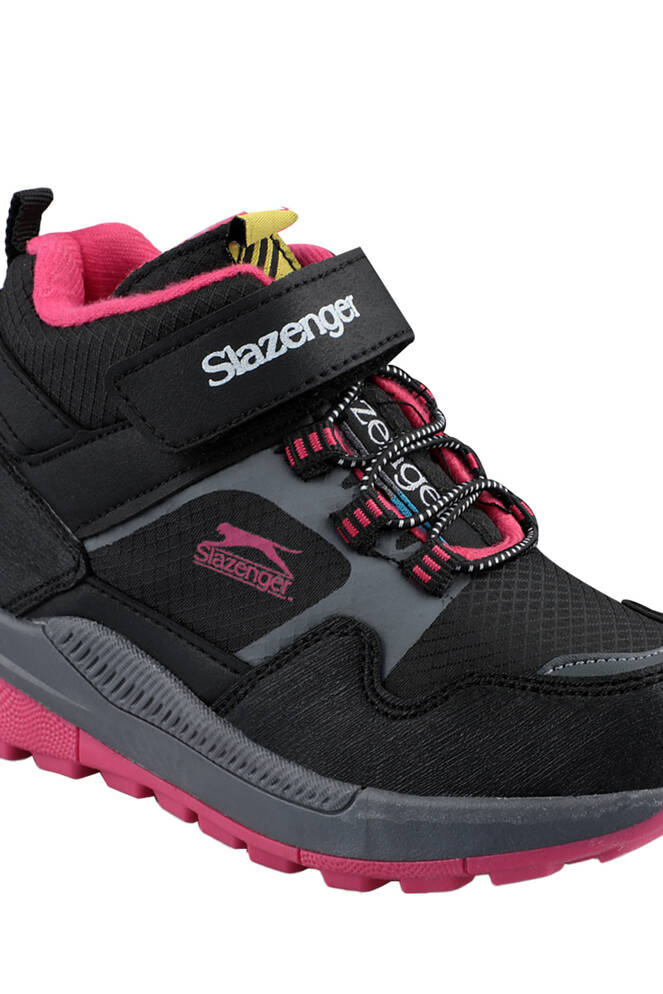 Slazenger KENZIE IN Kız Çocuk Cırt Cırtlı Siyah / Fuşya Bot