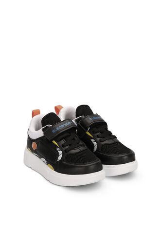 Slazenger KEPA Sneaker Boys' Shoes Black - White - Thumbnail