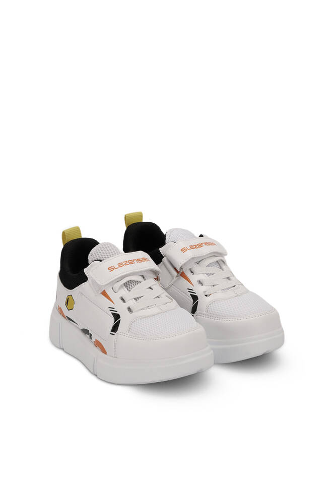 Slazenger KEPA Sneaker Erkek Çocuk Ayakkabı Beyaz - Siyah