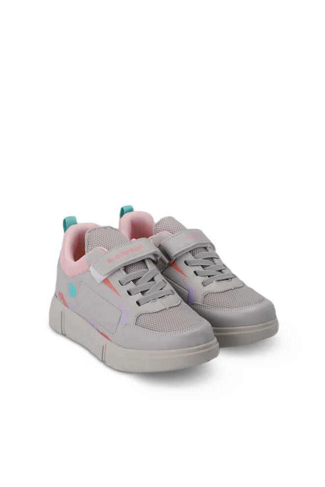 Slazenger KEPA Sneaker Kız Çocuk Ayakkabı Koyu Gri - Pembe
