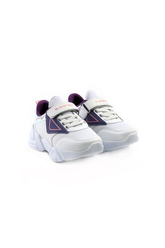 Slazenger KEVAN Girls' Sneaker Shoes White - Purple - Thumbnail