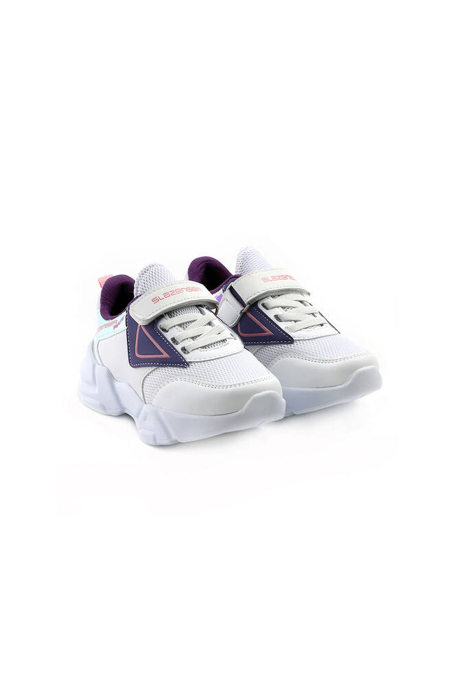 Slazenger KEVAN Girls' Sneaker Shoes White - Purple