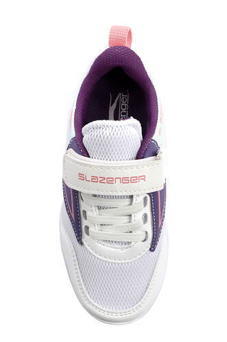 Slazenger KEVAN Girls' Sneaker Shoes White - Purple - Thumbnail