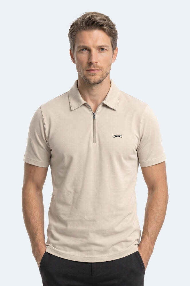 Slazenger KHAN Erkek Bej Tişört