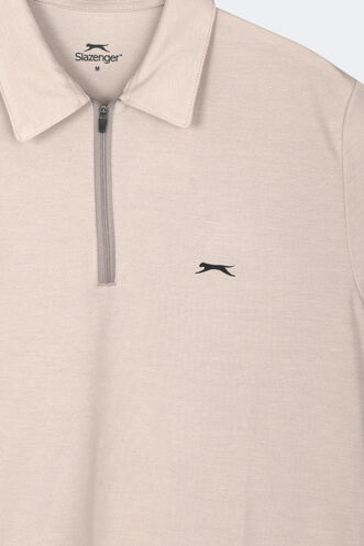 Slazenger KHAN Erkek Bej Tişört - Thumbnail