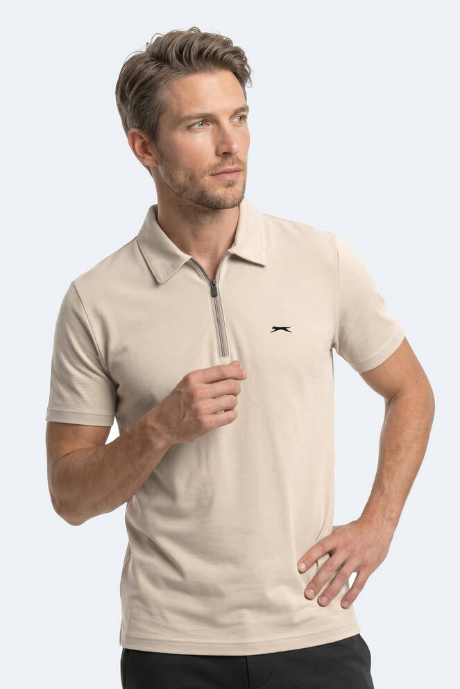 Slazenger KHAN Erkek Bej Tişört