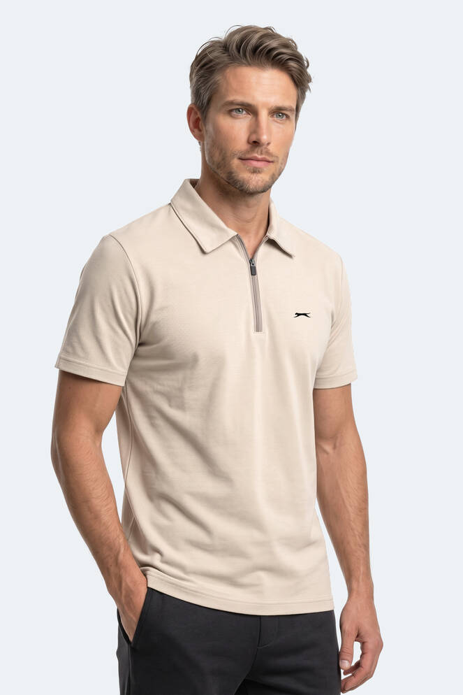 Slazenger KHAN Erkek Bej Tişört