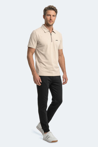 Slazenger KHAN Erkek Bej Tişört - Thumbnail