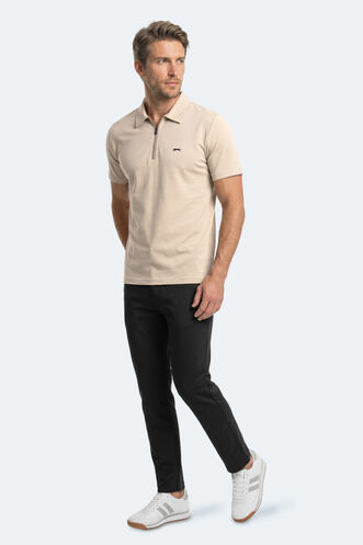 Slazenger KHAN Erkek Bej Tişört - Thumbnail