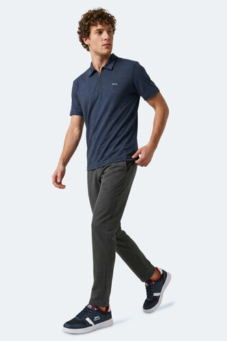 Slazenger KHAN Erkek Lacivert Tişört - Thumbnail