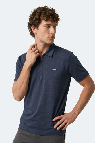 Slazenger KHAN Erkek Lacivert Tişört - Thumbnail