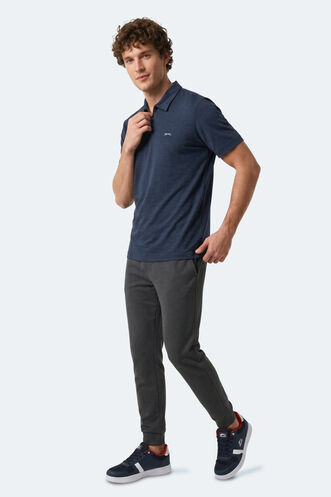 Slazenger KHAN Erkek Lacivert Tişört - Thumbnail